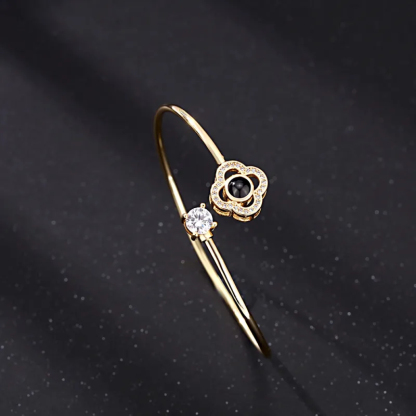 Custom Projection Bracelet Personalized Photo Bracelet Heart Jewelry Mother’s Day Gift for Mom