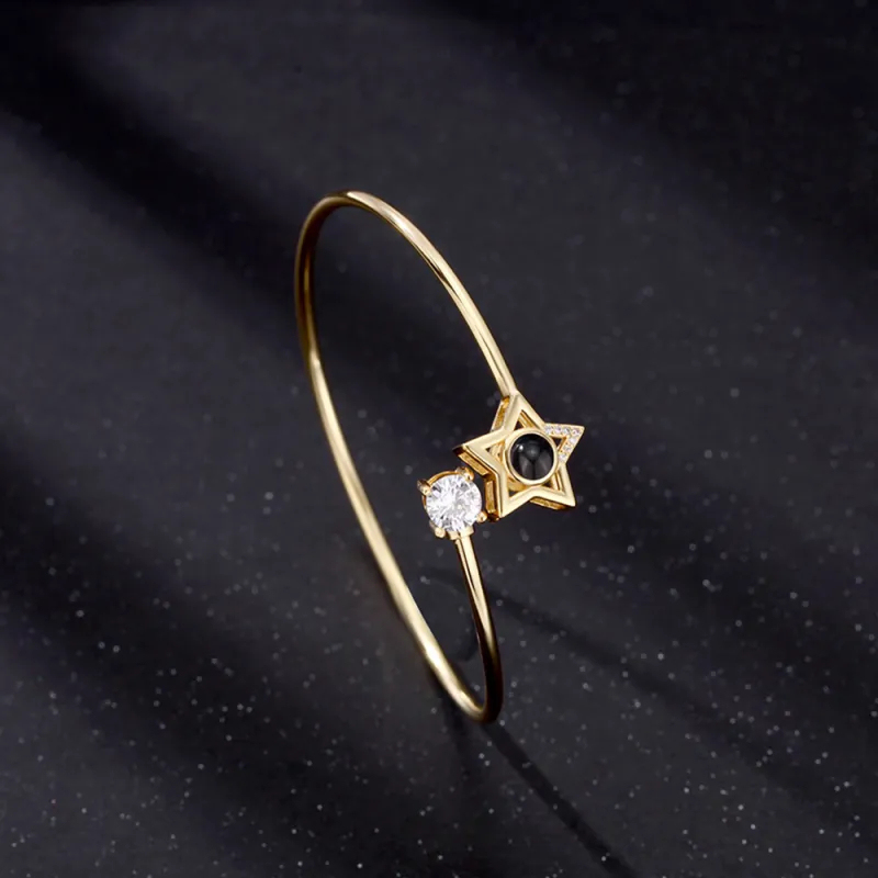 Custom Projection Bracelet Personalized Photo Bracelet Heart Jewelry Mother’s Day Gift for Mom