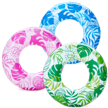 3 Pack Pool Floats, Pool Tube for Kids Swim Rings Inflatable Tubes, Unicorn Sea Animal Tubes Floatie Ring Water Toys for Swimming, Summer Beach Party