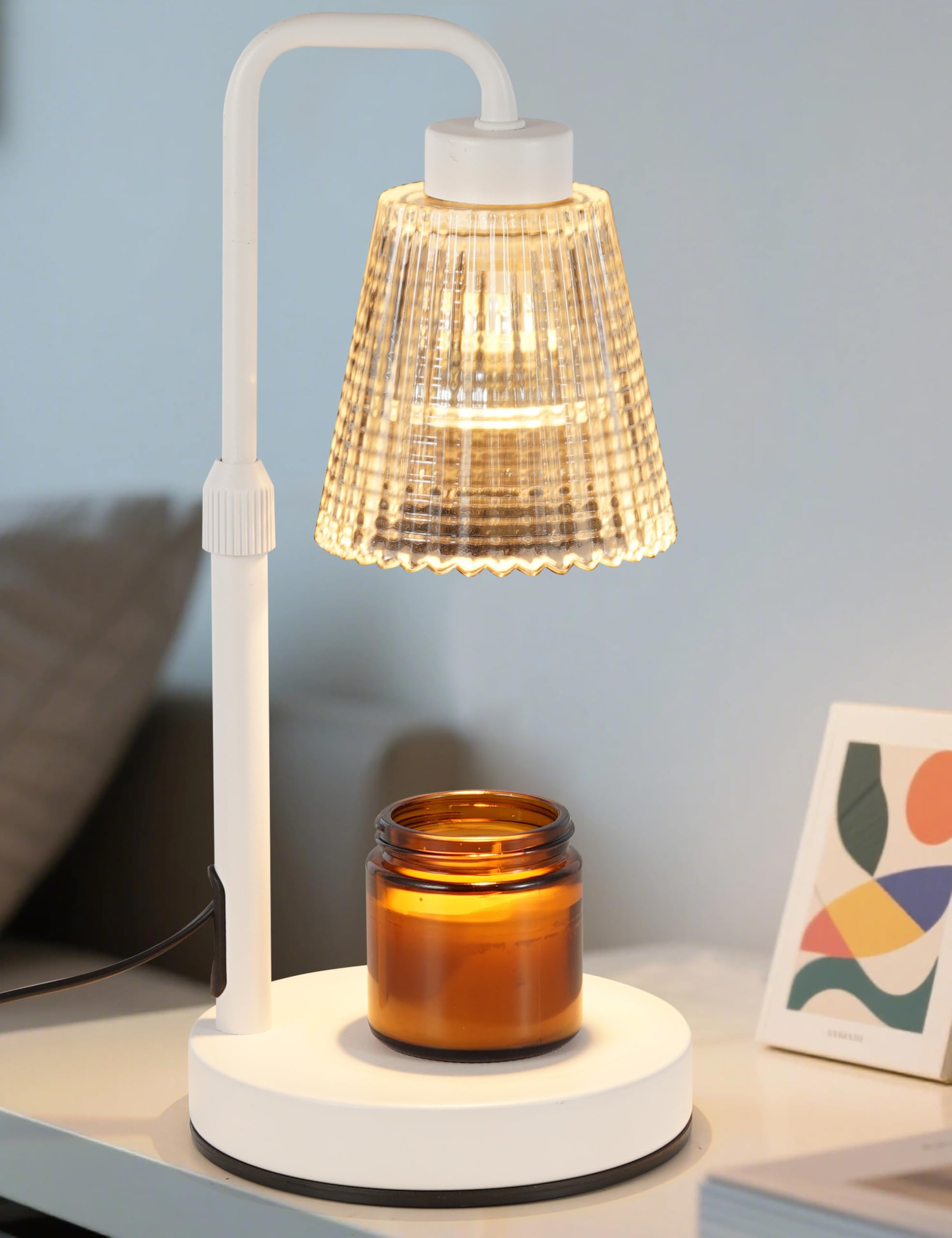 Candle Warmer Lamp with Cycle Timer, Birthday Gifts for Women Mom Her, House Warming Gifts New Home Room Decor, Wax Melt Warmer for Jar Candles with 2 Bulbs