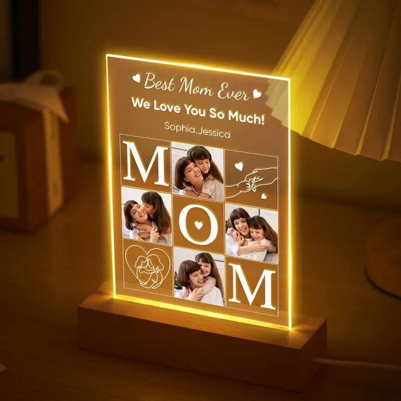 Personalized Photo Lamp Night Light Mothers Day Gifts Personalized Gifts Best Mom Ever Gifts for Mom