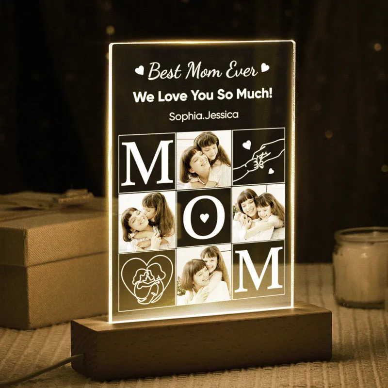 Personalized Photo Lamp Night Light Mothers Day Gifts Personalized Gifts Best Mom Ever Gifts for Mom