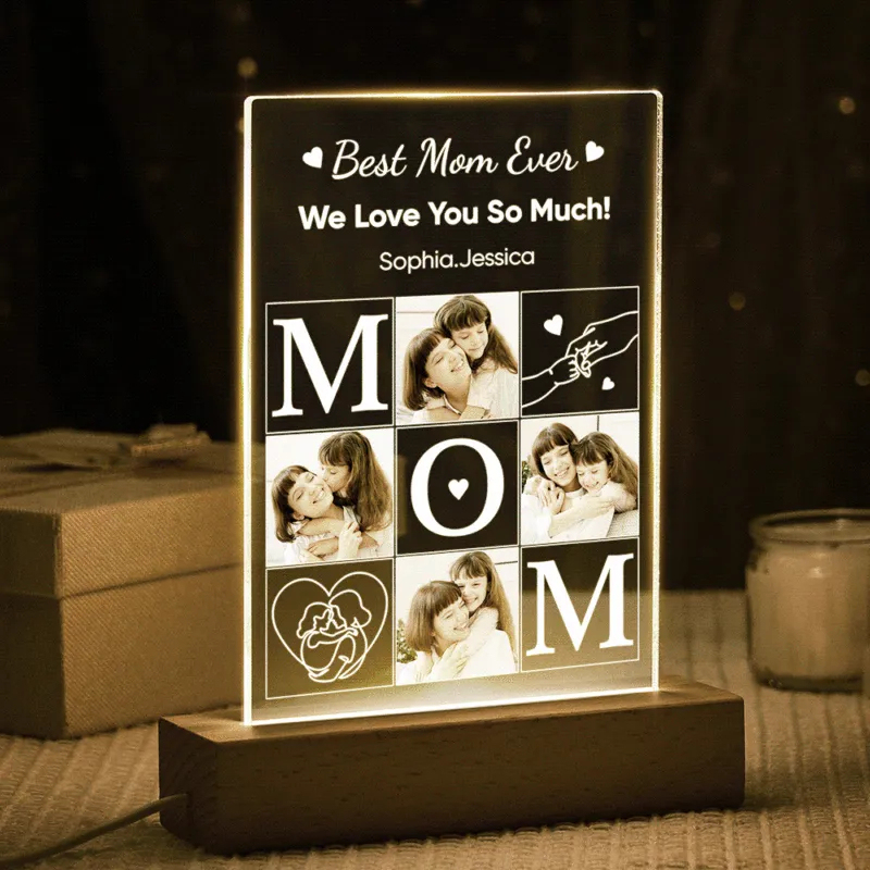 Personalized Photo Lamp Night Light Mothers Day Gifts Personalized Gifts Best Mom Ever Gifts for Mom