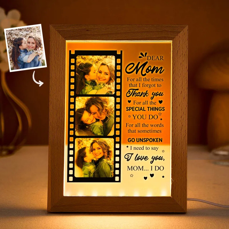 I Promise To Love You For The Rest Of Mine - Personalized Acrylic Photo Night Light