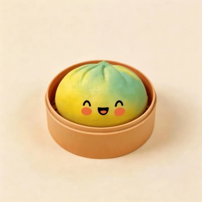 Glitter Dumpling Squishy Toys Steamed Bun Sensory Stress Relief Ball Novelty Desk Soft Squeeze Decompression Gift
