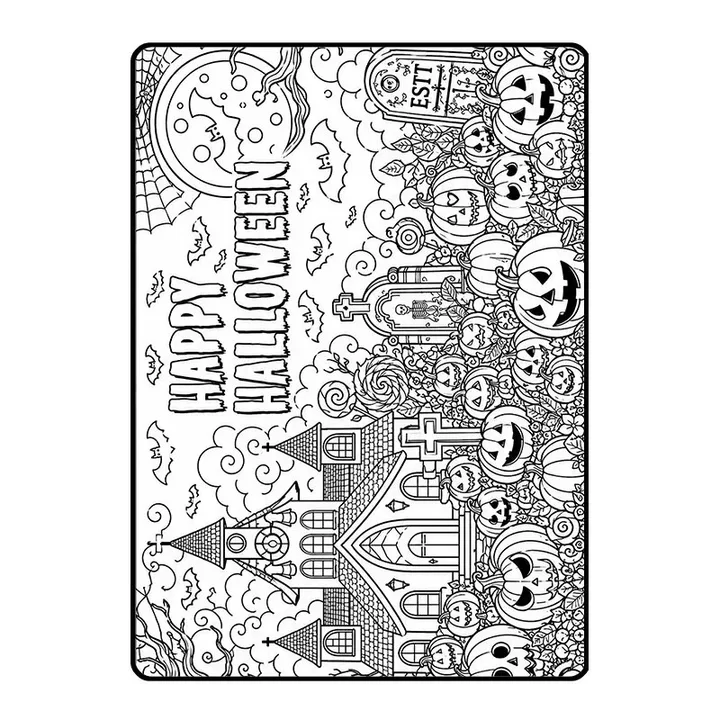 Cozy Doodle Coloring Blanket Washable DIY Coloring Blanket Washable Coloring Throw Family Activity Gift Stress Relief Craft for Adults and Kids