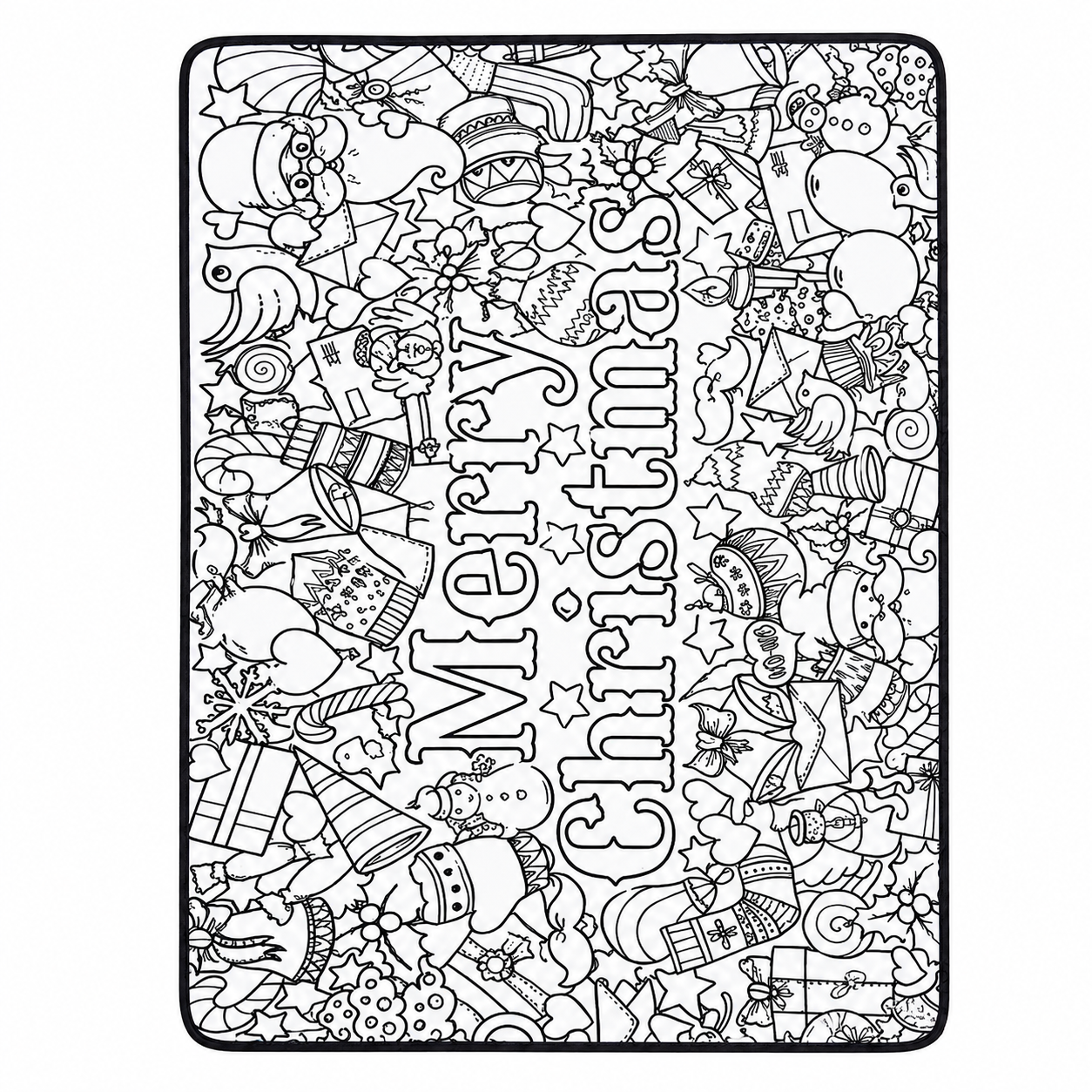 Cozy Doodle Coloring Blanket Washable DIY Coloring Blanket Washable Coloring Throw Family Activity Gift Stress Relief Craft for Adults and Kids