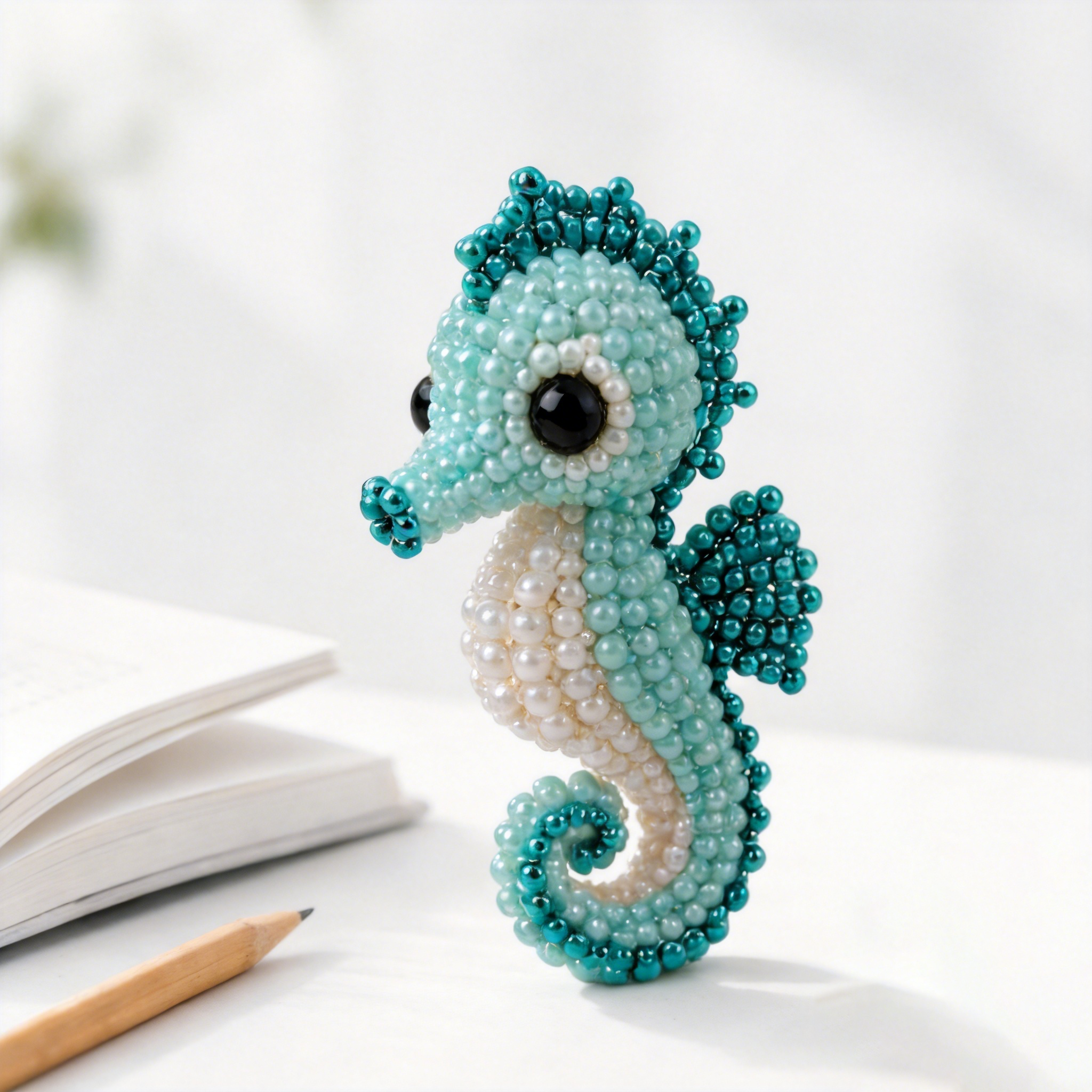 3D Beaded Animal Figurine DIY Kit Handmade Forest & Sea Creature Craft Set for Home Decor Beaded Animal Collectible DIY Bead Animal Kit