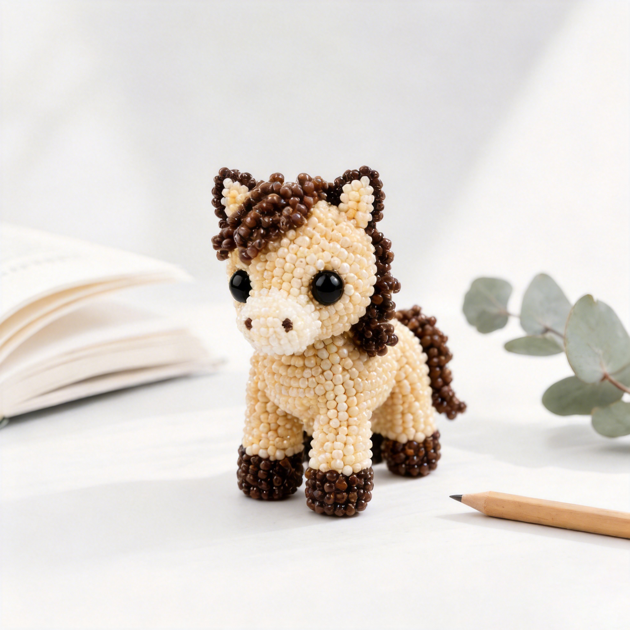 3D Beaded Animal Figurine DIY Kit Handmade Forest & Sea Creature Craft Set for Home Decor Beaded Animal Collectible DIY Bead Animal Kit