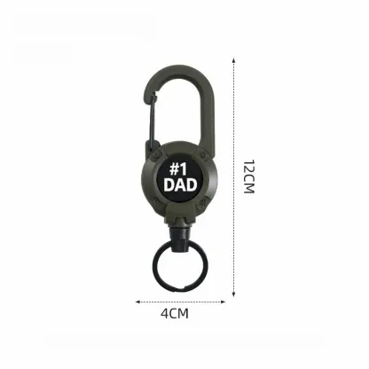 Multifunctional Retractable Carabiner Keychain – Strong Steel Wire Key Reel Clip for Outdoor, Camping, Hiking & Everyday Carry-Pawsmeowz