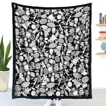 Coloring Blanket with Washable Markers DIY Coloring Blanket Washable Coloring Throw, Family Activity Gift, Stress Relief Craft for Adults and Kids