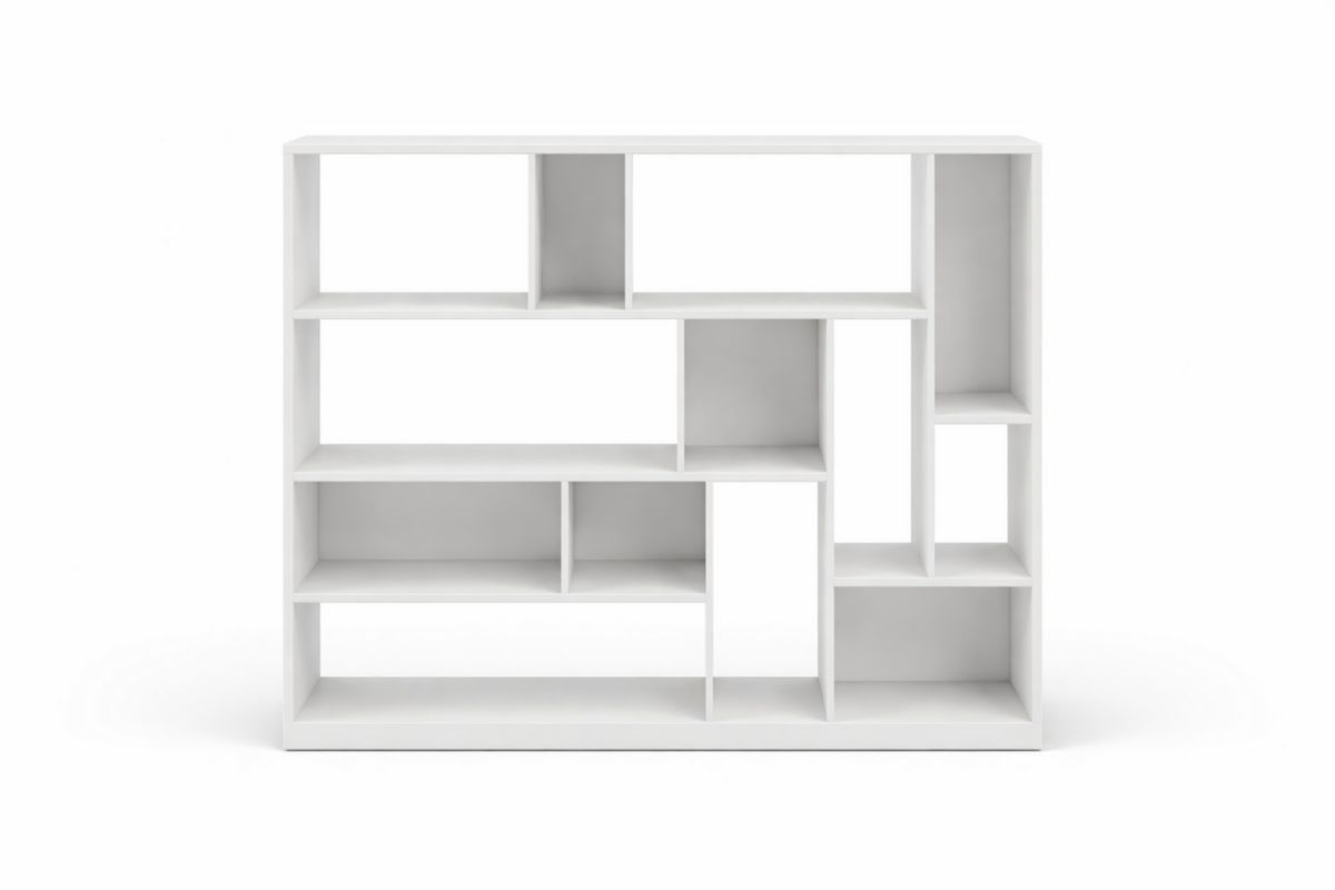 Regal Weiß MDF 120x30x100cm