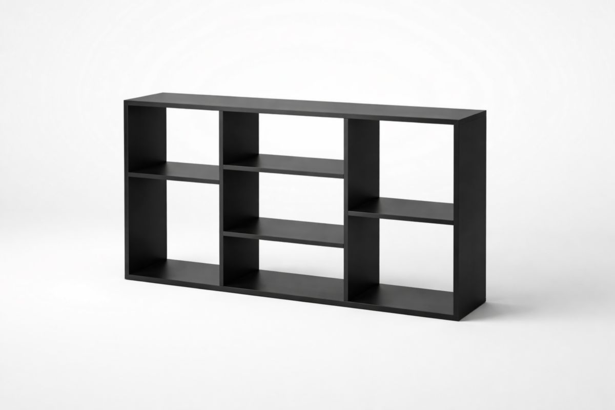 Regal Spanplatte Schwarz 120x30x90 cm(L × B × H)