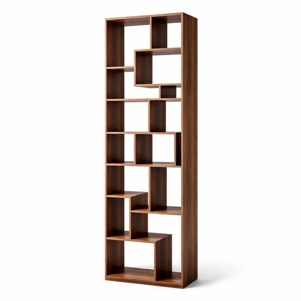 Walnuss-Bücherregal, 200 cm x 60 cm x 30 cm