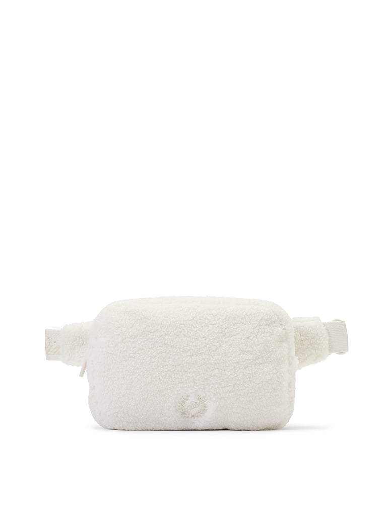 PINK Plush Teddy Belt Bag