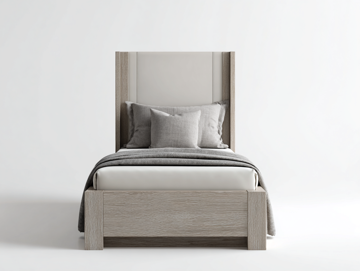 Lit simple tapissé tissu 200x90x95 cm - gris clair - design moderne pour chambre-Zitivaroom