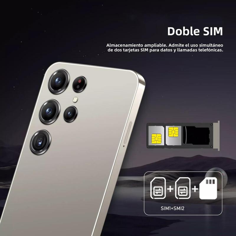 5G Teléfono Inteligente Doble SIM Sistema Android 12GB+512GB Almacenamiento Batería Rápida Almacenamiento Ampliable SIM1+SIM2 | 90Hz + Batería 6800mAh + Cámara 50MP tech | Regalos del Mundial