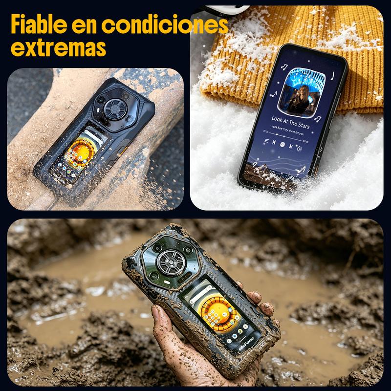 Celular con doble pantalla y resistencia extrema: Ulefone Armor 30 Pro. Perfecto para repartidores, campamentos y los que siempre buscan algo único.