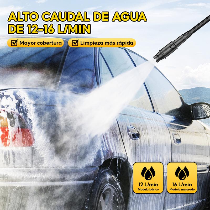 SOARFLY 4200W Hidrolavadora Electrica Portátil profesional de alta presión, 5000PSI, 60 Hz, es un equipo portátil de alto rendimiento para lavar vehículos, adecuado para uso industrial, comercial y doméstico.