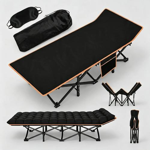 Catre Plegable Para Acampar Con Colchoneta Camastro Portátil