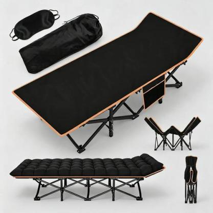 Catre Plegable Para Acampar Con Colchoneta Camastro Portátil