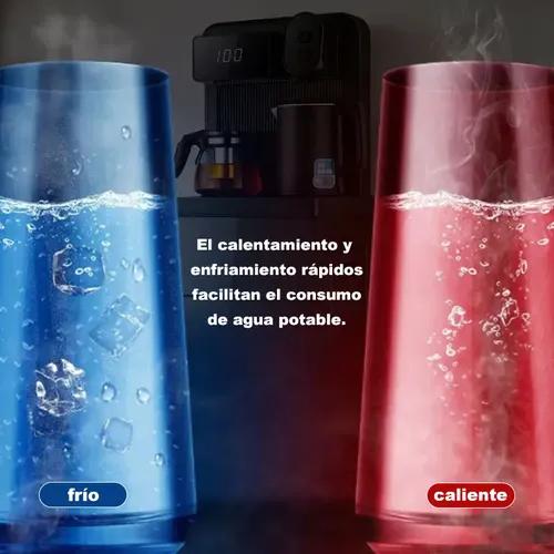 Heaimo H38b Dispensador De Agua Con Cubo Inferior Oculto, Fría Y Caliente Y Diseño Con Dos Teteras