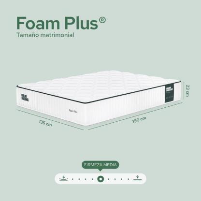 Colchón Color Dreams Plus | Memory Foam | 23cm | en Caja