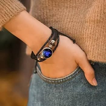 Amazon.com: Zodiac Signs Spirit Bracelet, Zodiac Bracelet, Serene Manifestation Bracelet, The Soul Bracelet, Multilayer Adjustable Twelve Constellation Zodiac Leather Bracelets (Taurus) : Clothing, Shoes & Jewelry