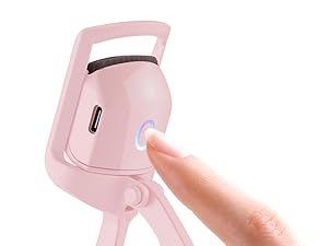 FORATS heated eyelash curler is easy to use, perfect curls just need four steps