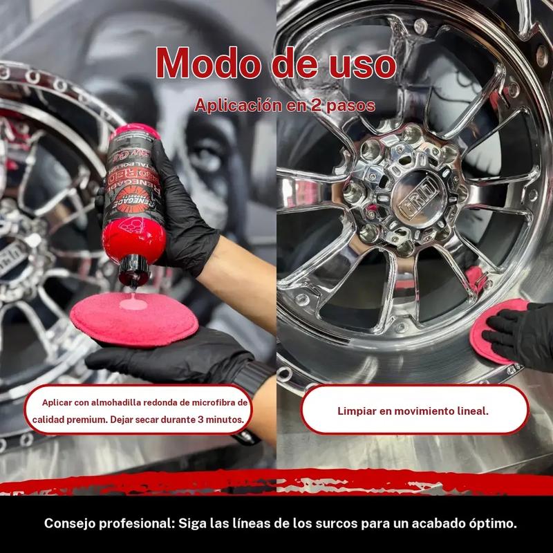 Renegade Products Pro Red pulido metálico de corte pesado 24 oz – Pulido de alta resistencia para aluminio y acero inoxidable, para oxidación y restauración