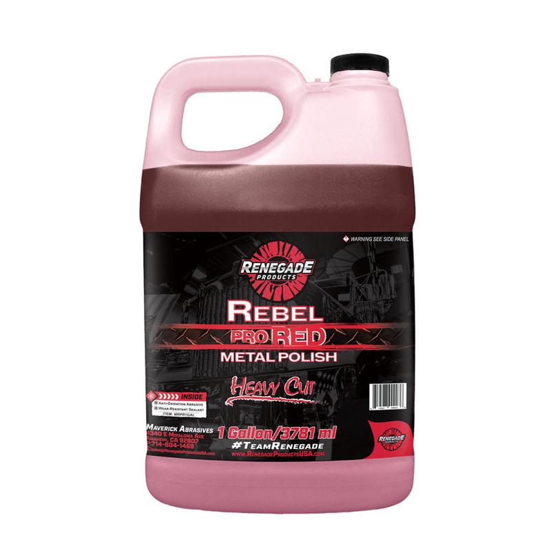 Renegade Products Pro Red pulido metálico de corte pesado 24 oz – Pulido de alta resistencia para aluminio y acero inoxidable, para oxidación y restauración