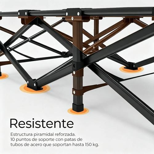 Catre Plegable Para Acampar Con Colchoneta Camastro Portátil