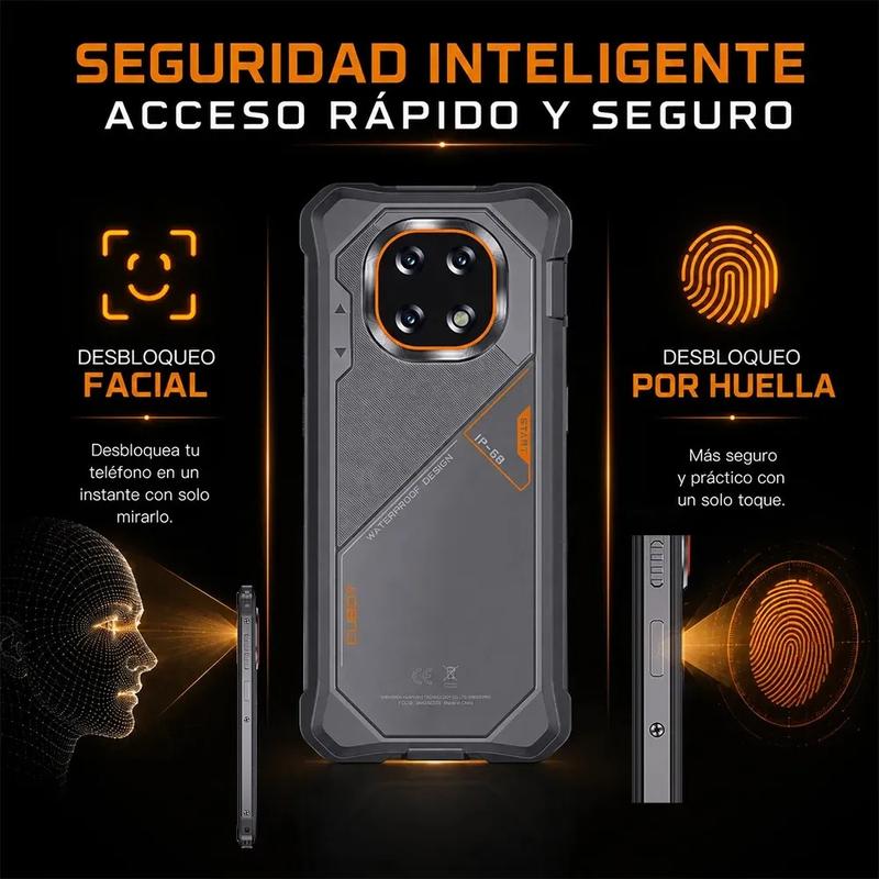 Celular Cubot Kingkong ES5 Robusto Dual Sim 128 Gb Amarillo 6 Gb Ram (ampliable Hasta 12 Gb) 7000mah Android 16  A