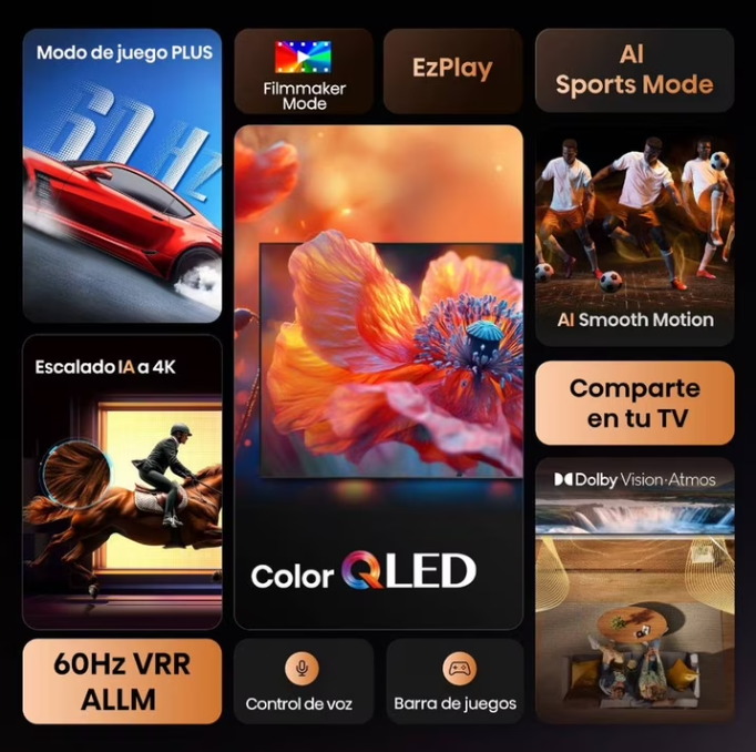 TV Hisense 65 pulgadas 65QD65QV QLED VIDAA
