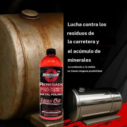 Renegade Products Pro Red pulido metálico de corte pesado 24 oz – Pulido de alta resistencia para aluminio y acero inoxidable, para oxidación y restauración