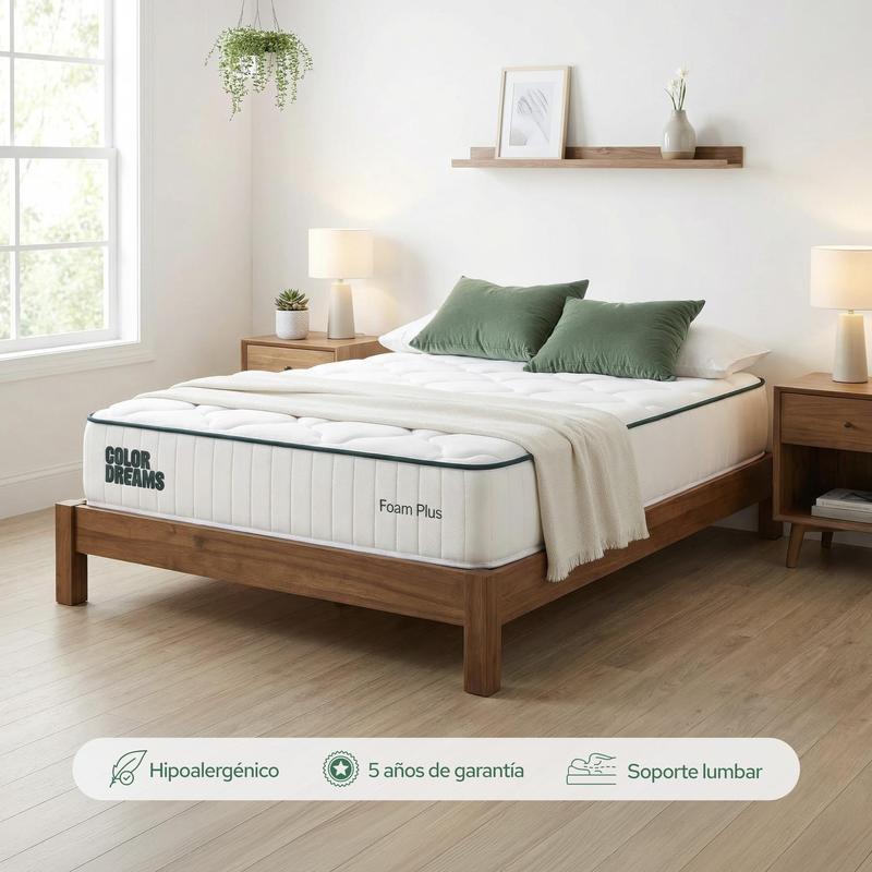 Colchón Color Dreams Plus | Memory Foam | 23cm | en Caja