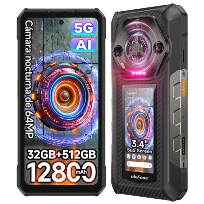 Celular con doble pantalla y resistencia extrema: Ulefone Armor 30 Pro. Perfecto para repartidores, campamentos y los que siempre buscan algo único.