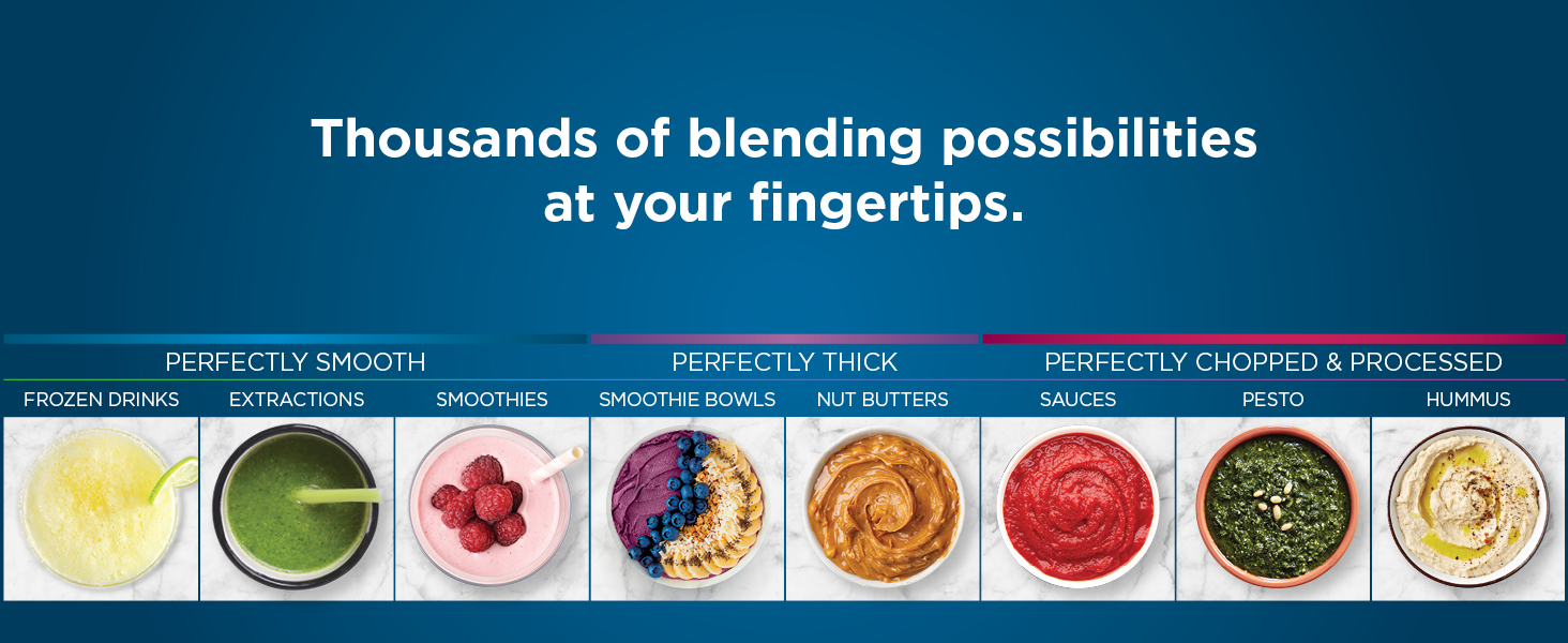 Thousands of blending possibilities