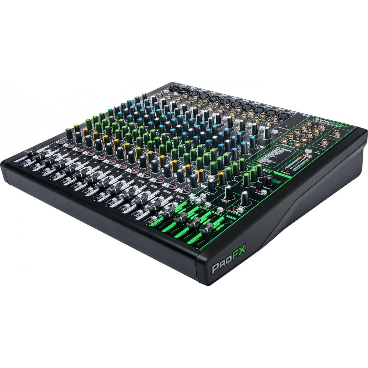 Mezcladora Mackie Profesional 16 Canales C/Efectos Y Usb, Profx16v3