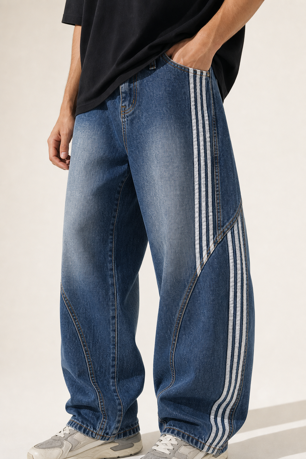 Pantalones vaqueros Axis Barrel - Azul