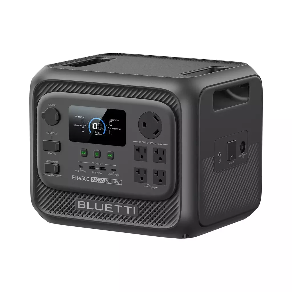 Generador Solar Bluetti Elite 300 2400W 3014.4Wh Estación Portátil