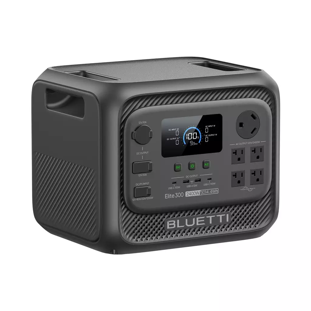 Generador Solar Bluetti Elite 300 2400W 3014.4Wh Estación Portátil