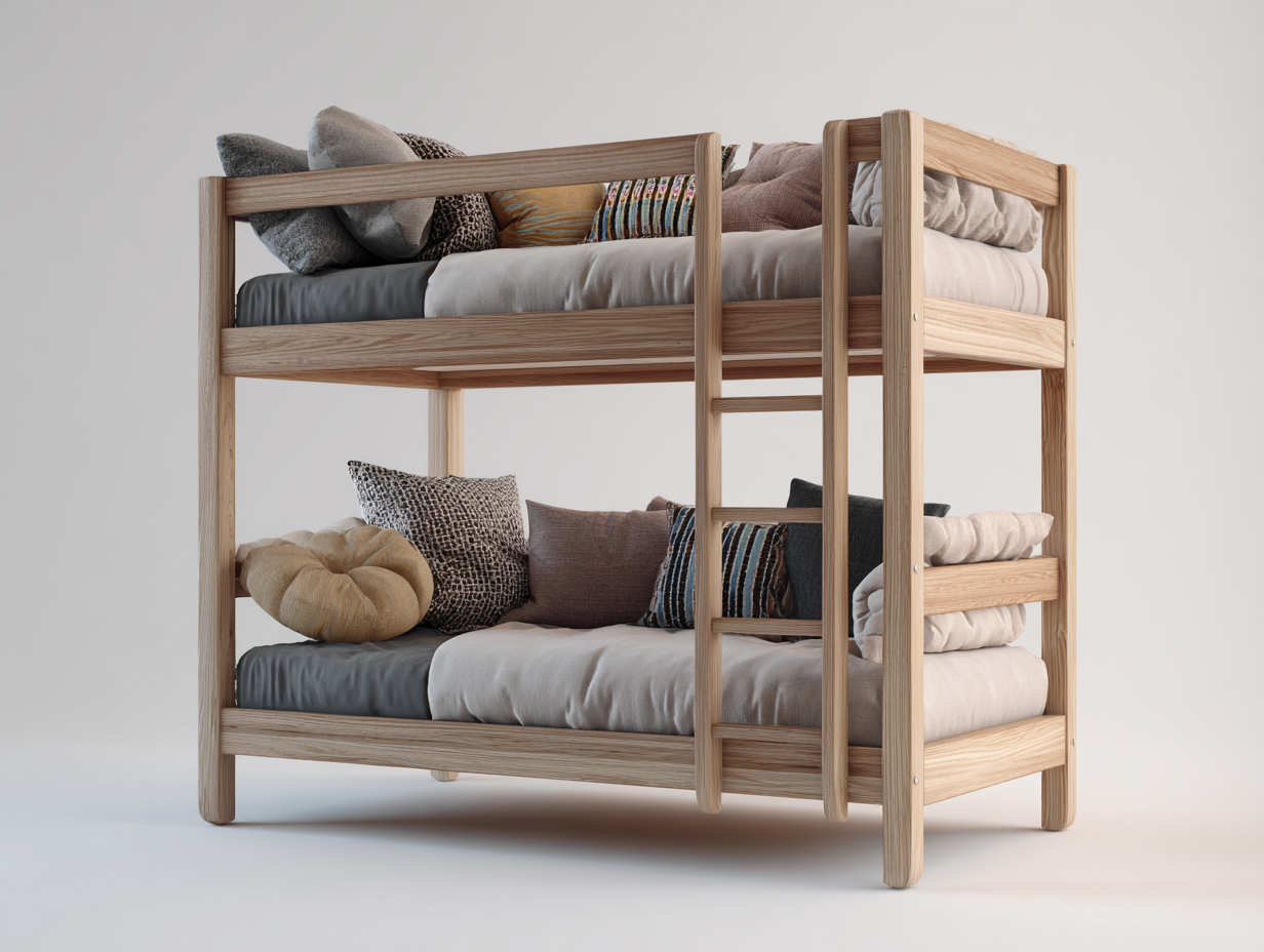 Literas madera-200x100x150 cm-marrón-diseño sencillo funcional-Denmyhub