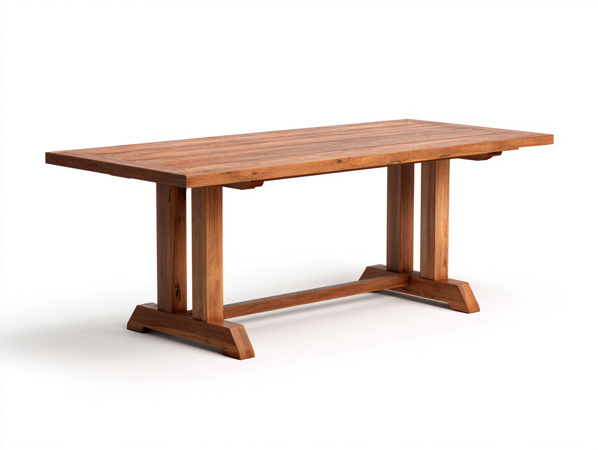 Mesas de jardín madera maciza 180x90x75 cm - marrón - diseño rectangular moderno-Denmyhub