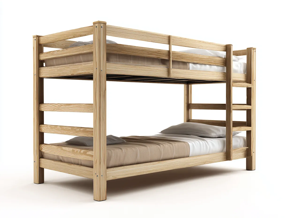 Literas de madera maciza 200x100x160 cm - marrón - diseño sencillo resistente-Denmyhub