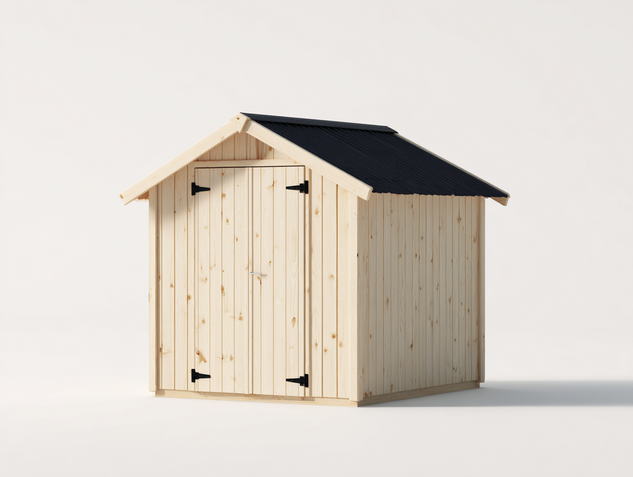 Gartenhäuser Holz 210x160x210 cm Naturholz - Klassischer Stil - Geeignet für Garten-Casagoden