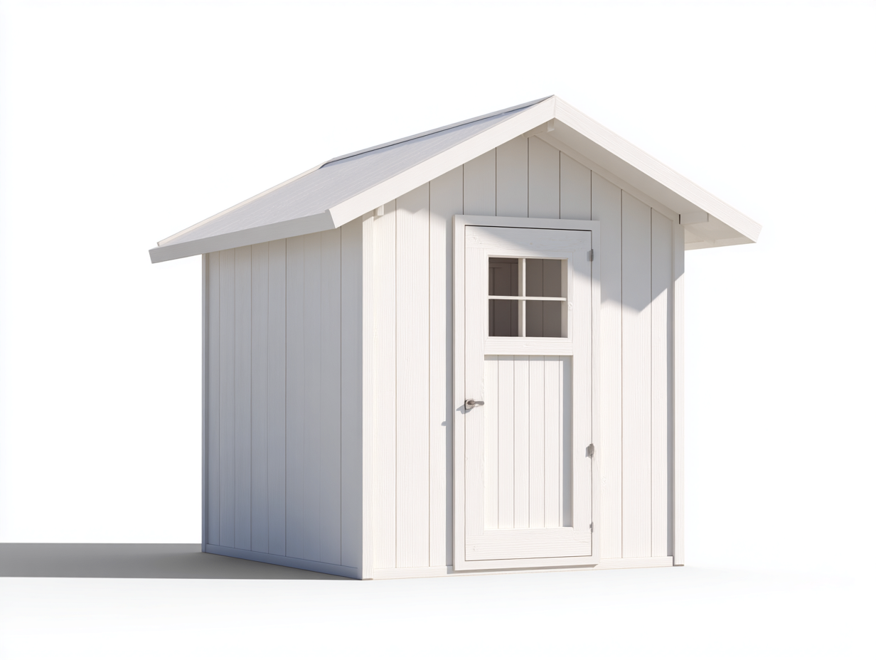 Gartenhäuser Holz 180x140x200 cm Weiß - Klassischer Stil - Geeignet für Garten-Casagoden