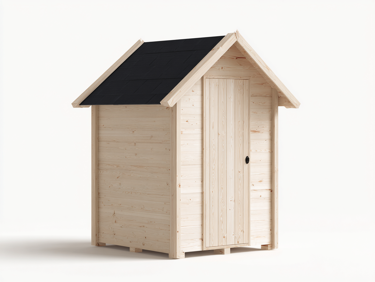 Gartenhäuser Holz 200x150x210 cm Naturholz - Klassischer Stil - Geeignet für Garten-Casagoden