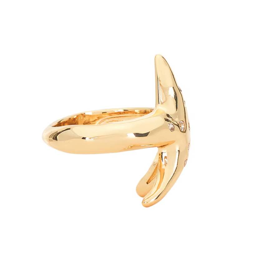 18k Gold Polished and Textured Edge J Hoop Post Earrings