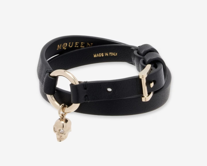 PAWZENM Double-Layer Skull Ring Bracelet